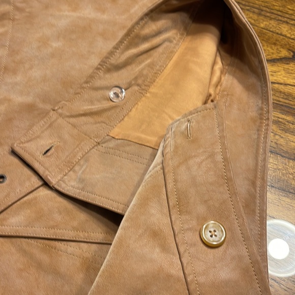 NWT Free People Leather skirt with belt size 6 - Picture 4 of 9